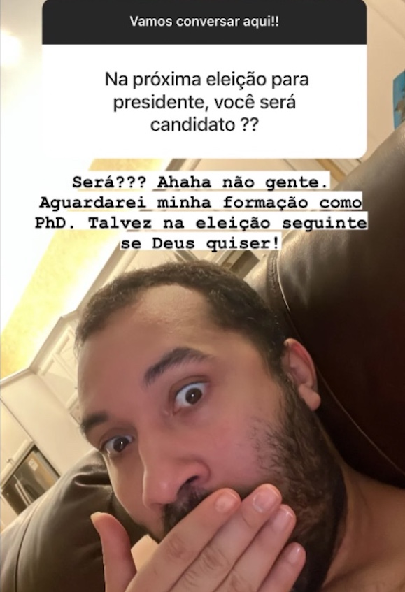 Gil do Vigor revela quando pretende se candidatar à presidência do Brasil