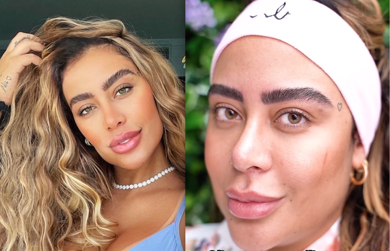 Irmã de Neymar mostra resultado de sobrancelha de R$ 12 mil; veja