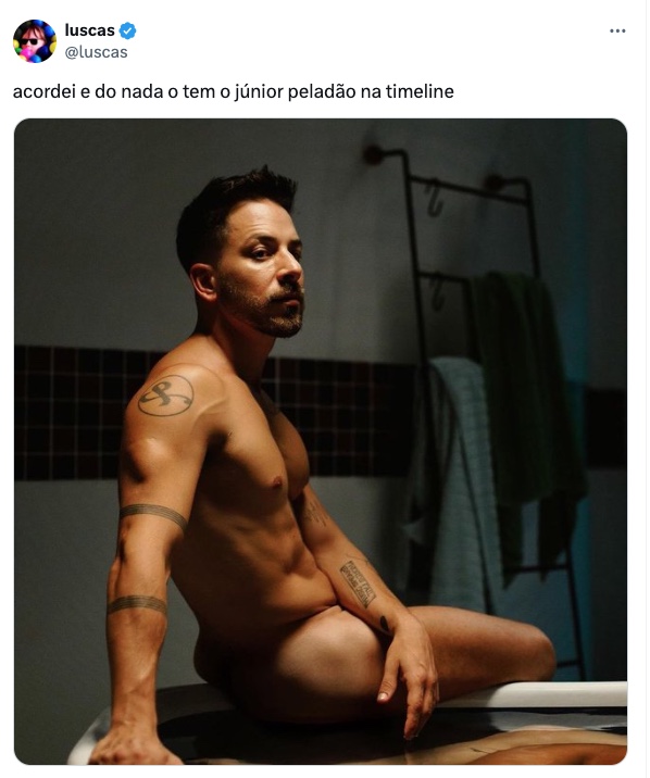 Junior Lima surge pelado em divulgação de novo clipe 