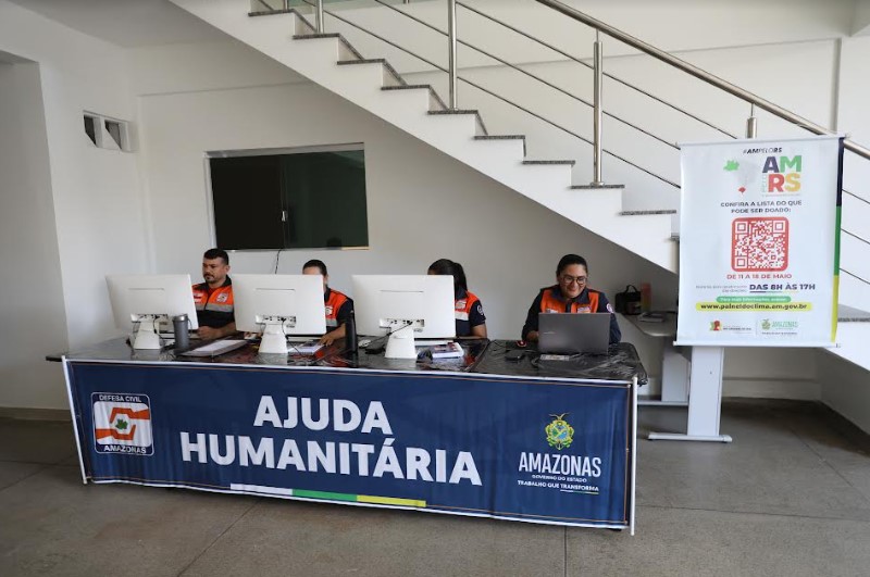 Manaus tem 15 postos de coleta de doação para o Rio Grande do Sul; veja