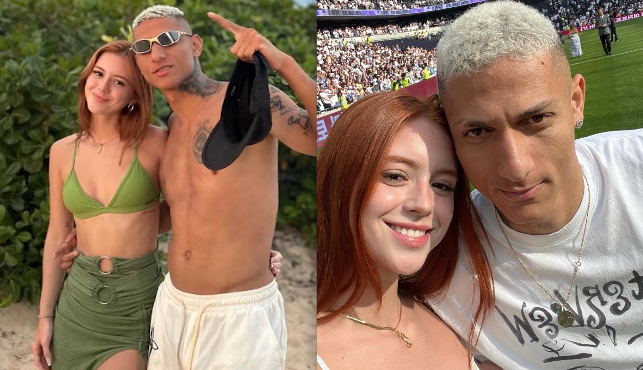 Richarlison posta primeiras fotos com a namorada nas redes sociais 