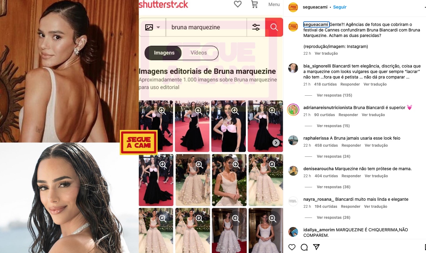 Bruna Biancardi é confundida com Bruna Marquezine em evento 