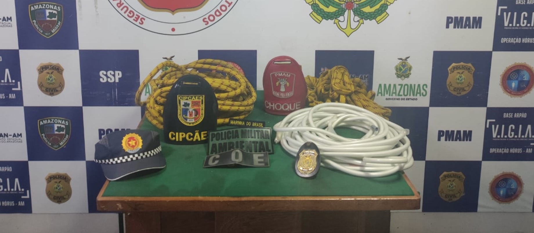 Polícia encontra drogas camufladas em mangueiras de jardim em Coari