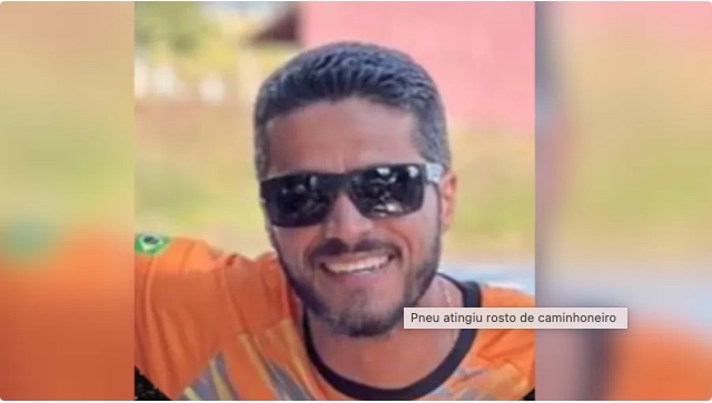 Caminhoneiro morre ao ser atingido por explosão de pneu durante calibragem