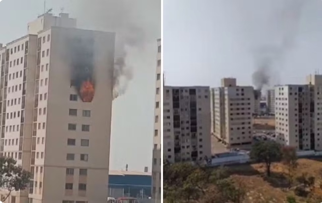 Casal e bebê morrem após pularem de prédio em chamas