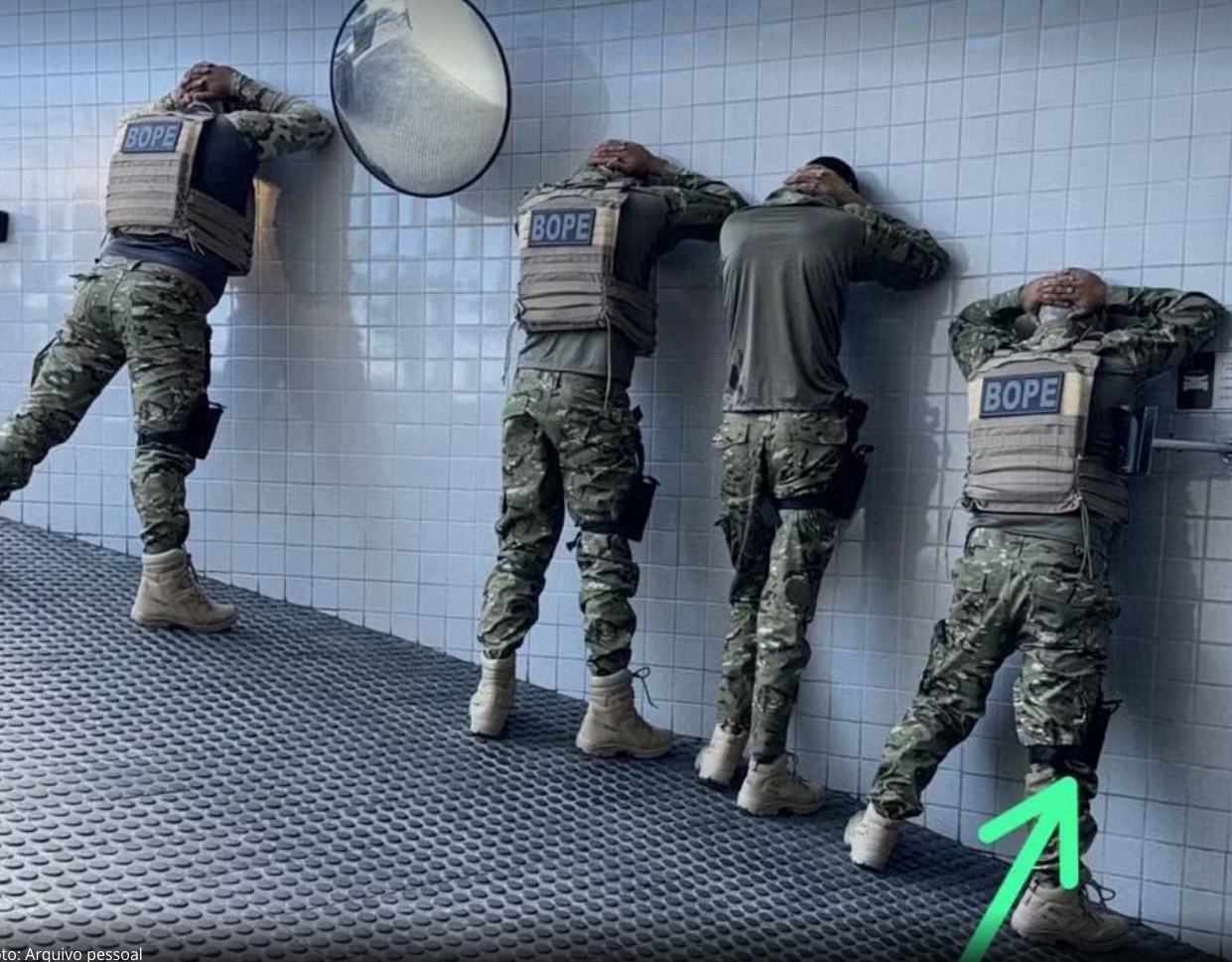 Bandidos fardados de Bope invadem empresarial e trocam tiros com a polícia