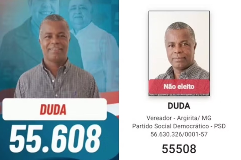 Candidato faz campanha com número errado e não é eleito em cidade de MG