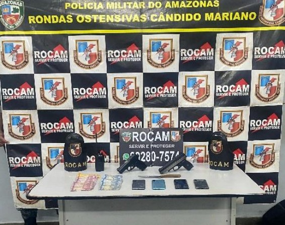 Trio com ficha extensa na polícia é preso ao assaltar ônibus no Nova Cidade