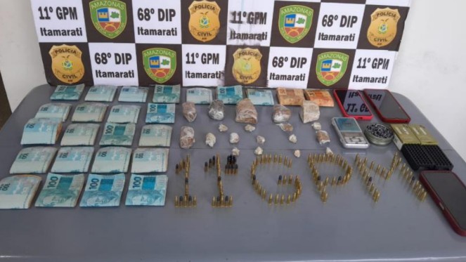 Mulher de faccionado é presa com drogas e mais de R$ 23 mil no Amazonas