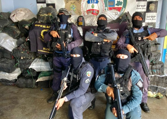 Polícia apreende duas toneladas de drogas em Fonte Boa
