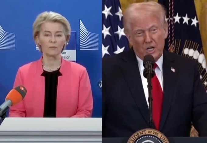 União Europeia suspende retaliação comercial contra EUA após recuo de Trump