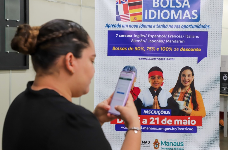 Manaus abre inscrições para o Programa Bolsa Idiomas nesta quinta-feira