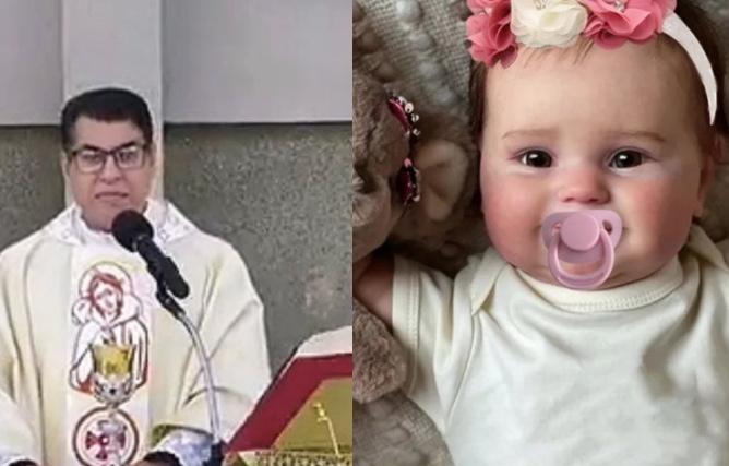 Padre viraliza ao falar sobre batizado de bebê reborn