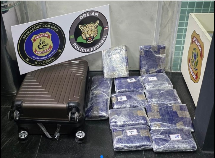 Passageira é presa com cerca de 14 kg de skunk no aeroporto de Manaus