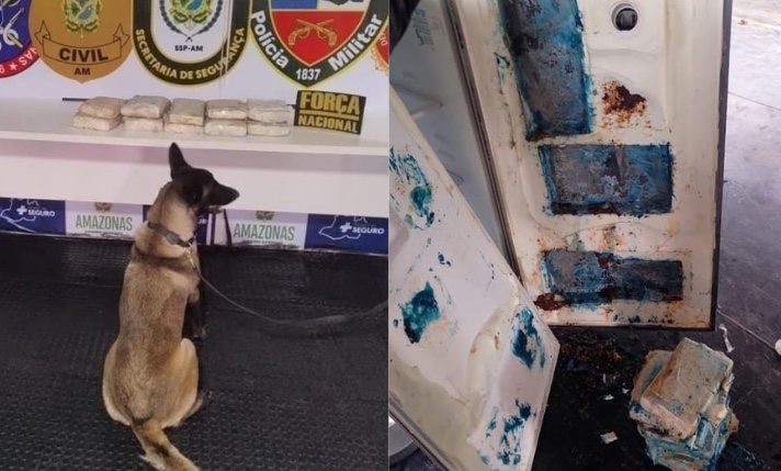 Polícia apreende 10 kg de maconha escondidos em geladeira de barco em Coari