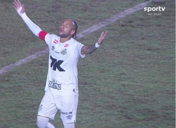 Santos vence amistoso em noite inspirada de Neymar; invasões forçam fim