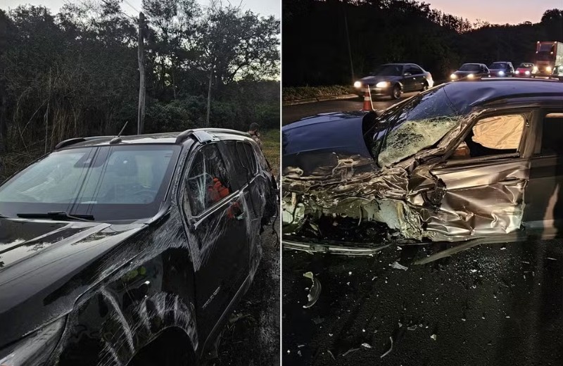 Fabiano, da dupla com César Menotti, capota carro em Juiz de Fora