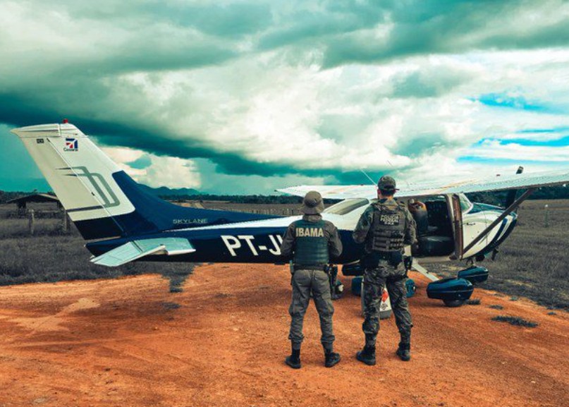 Polícia Federal intercepta aeronave ligada a garimpo ilegal em Roraima