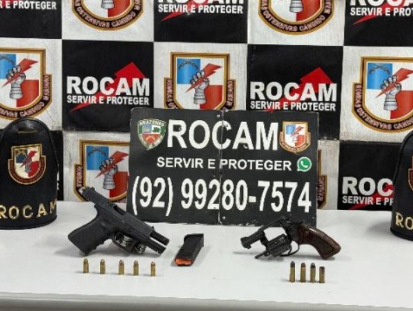 Criminosos abandonam armas em mata durante perseguição no União da Vitória