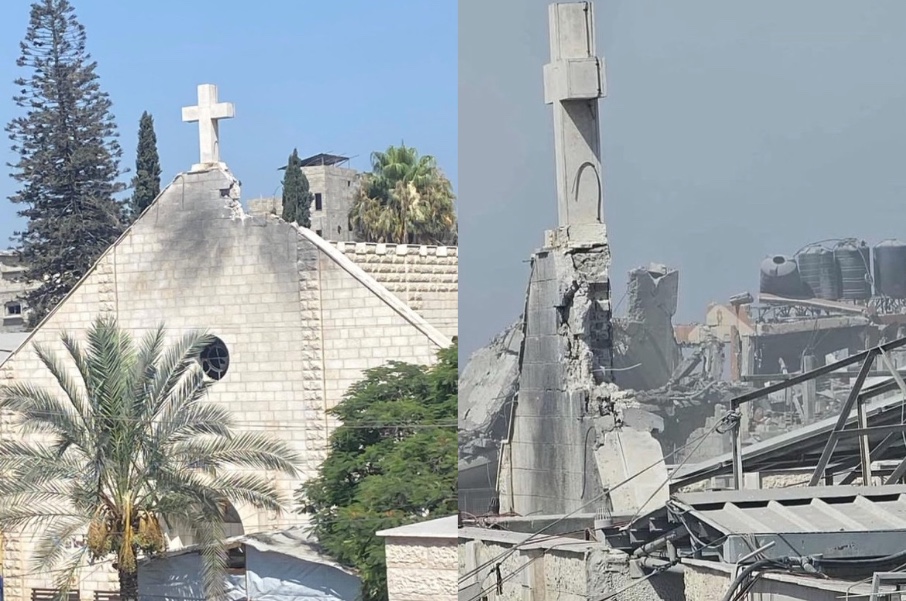 Bombardeio atinge única igreja católica de Gaza; Vaticano se pronuncia