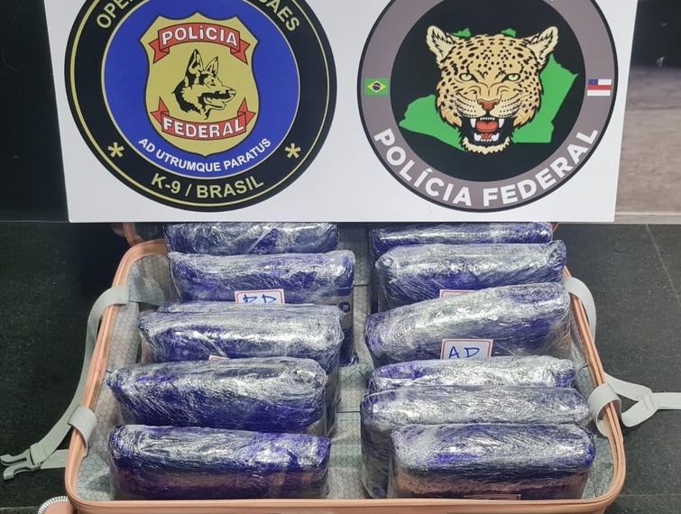Passageira é presa com 13,7 kg de maconha no Aeroporto de Manaus