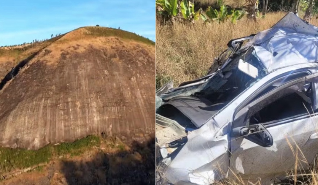 Casal é achado sem roupa após sair para "namorar" e carro cair de paredão