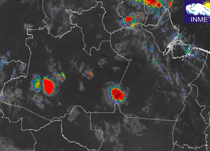 Interior do Amazonas recebe alerta de chuvas intensas