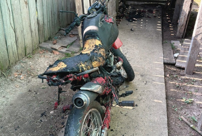 Homem causa incêndio ao tentar roubar gasolina de motocicleta no Amazonas