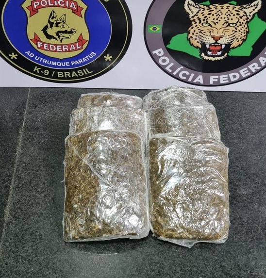 PF prende mulher com quase 3 kg de maconha no aeroporto de Manaus