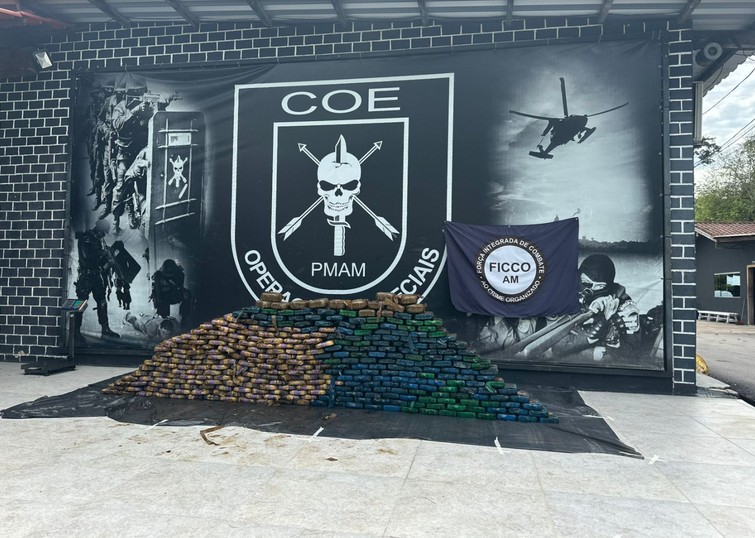 Balsa carregada de drogas oriunda do Peru é interceptada no Rio Solimões