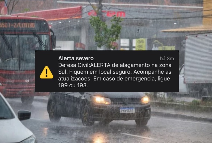 Chuvas intensas colocam zona Sul de Manaus em estado de alerta