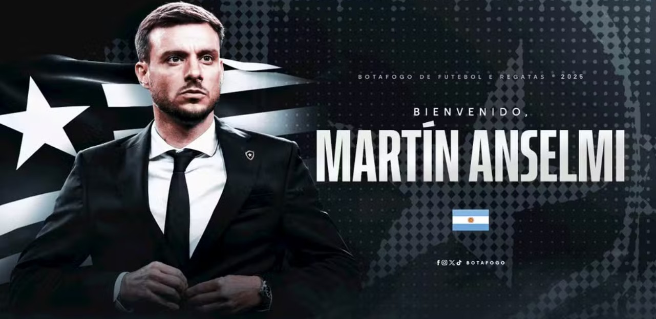 Botafogo oficializa contratação do técnico Martín Anselmi