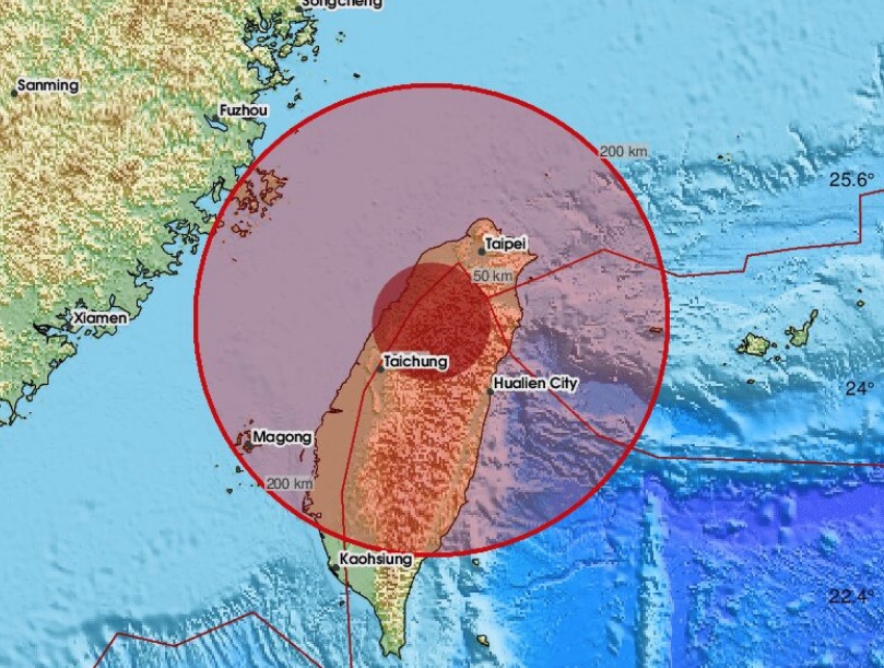 Taiwan é sacudida por terremoto de magnitude 7,0