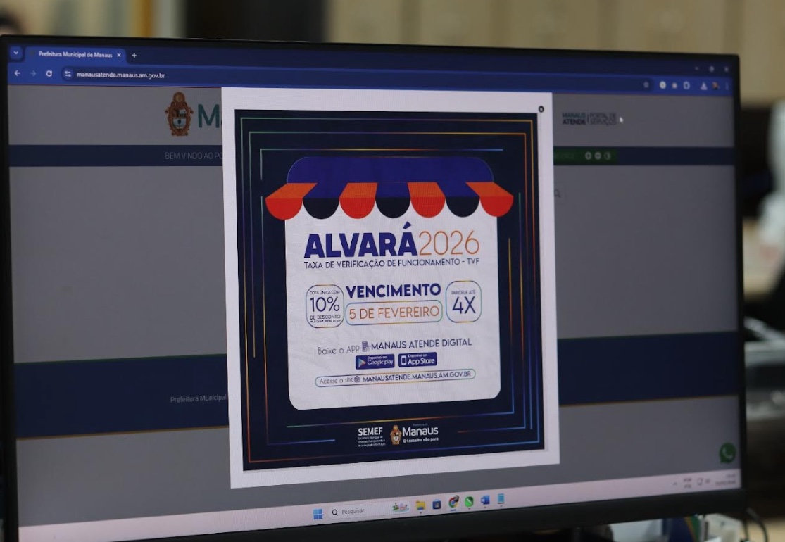 Alvará 2026 vence nesta quinta-feira em Manaus