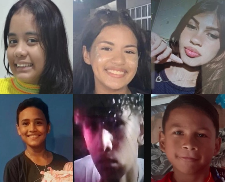 PC pede ajuda para localizar seis adolescentes desaparecidos em Manaus