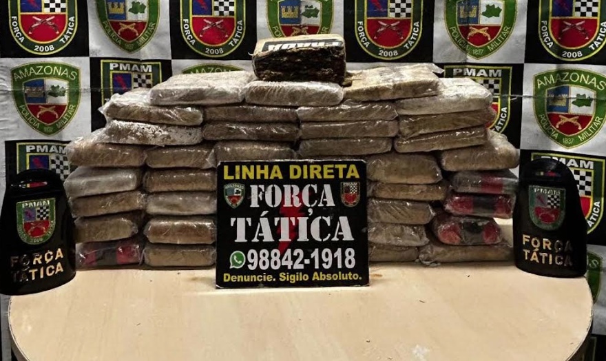 PM apreende 44 tabletes de skunk escondidos em caminhão cegonha