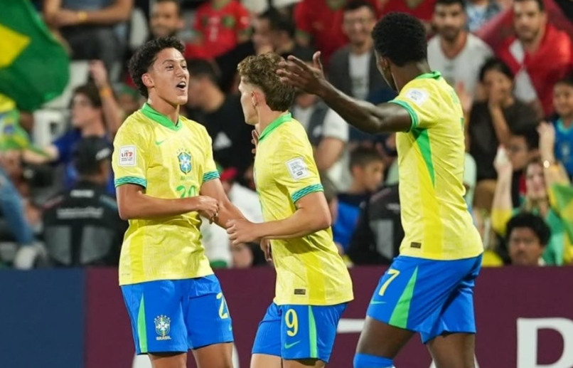 Brasil vence Marrocos e vai à semifinal do Mundial Sub-17