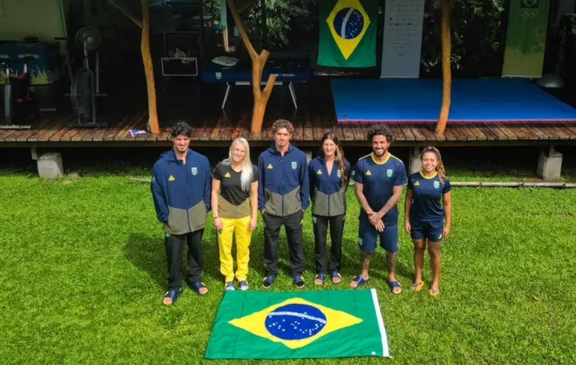 Surfistas brasileiros já estão no Taiti para disputa dos Jogos Olímpicos