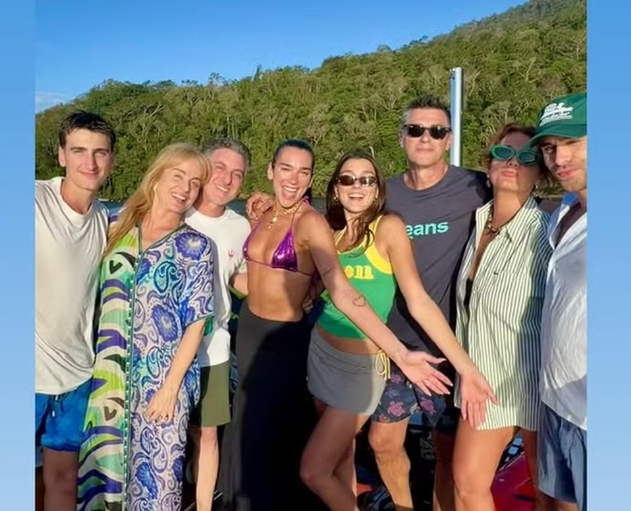 Pai de Dua Lipa agradece hospitalidade de Luciano Huck em Angra dos Reis