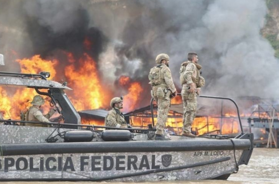 PF destrói R$ 902 milhões em equipamentos de garimpo ilegal na Amazônia
