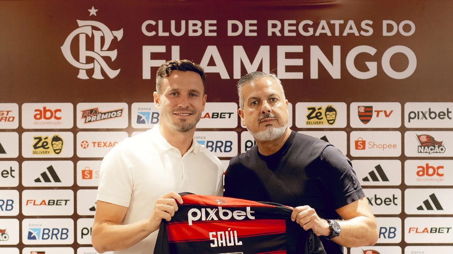 Saúl se mostra feliz com chegada ao Flamengo e fala sobre saída da Europa