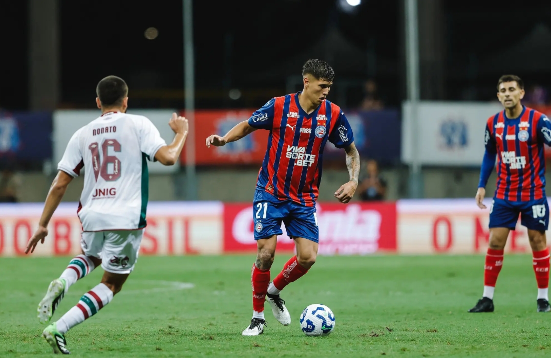 Bahia vence Fluminense em casa com assistência do convocado Jean Lucas