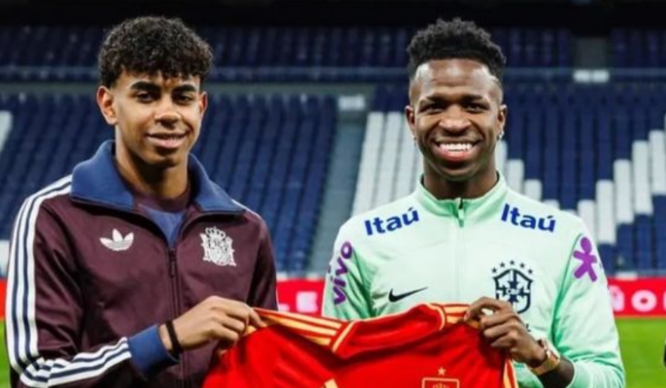 Campeão da Euro põe Vini no top 3 da Bola de Ouro, mas diz preferir Yamal