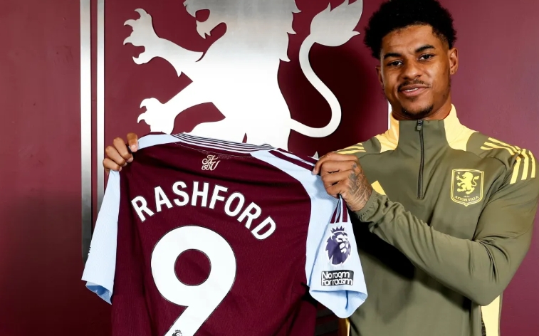 Aston Villa anuncia contratação por empréstimo de Rashford