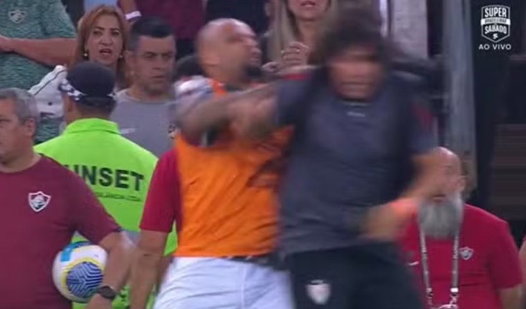 Assessor de imprensa do Atlético-GO é suspenso após ser empurrado em campo