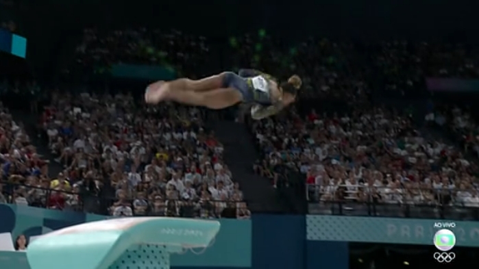 Rebeca Andrade dá show no salto em Paris 2024; veja nota