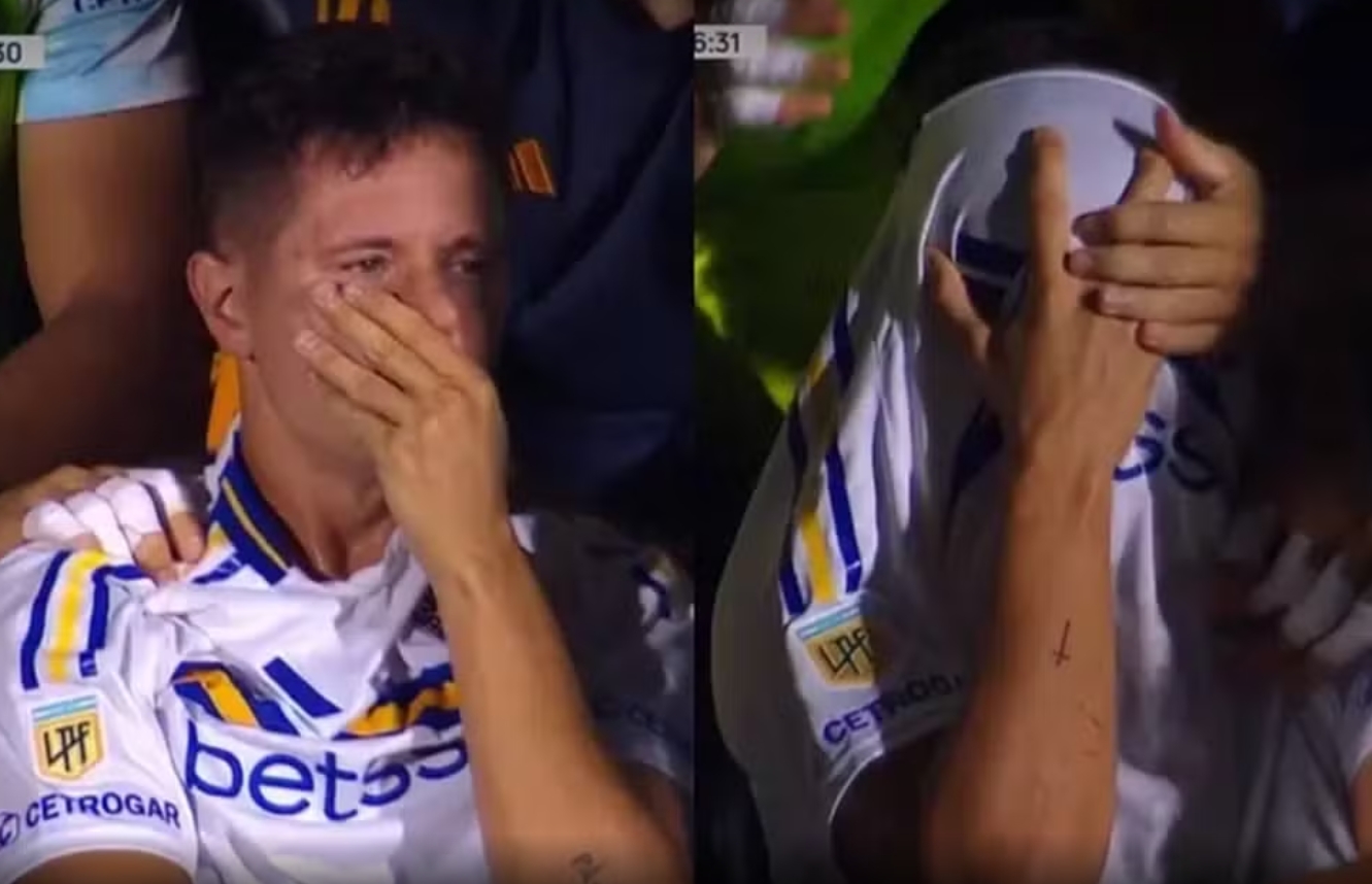 Ex-United e PSG, reforço do Boca sai chorando de campo após 5 minutos