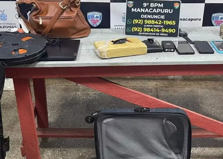 Polícia flagra bombeiro militar transportando 1 kg de droga em Manacapuru