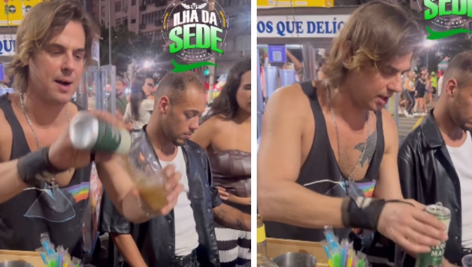Ex-galã de 'Malhação', Daniel Erthal vende bebidas em show de Lady Gaga