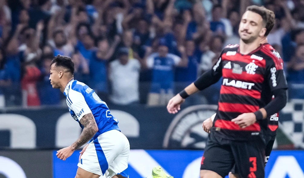 Gabigol marca, Flamengo perde do Cruzeiro e cai para a vice-liderança